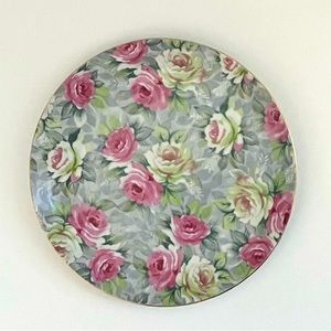 Norcrest Vintage Cottage Rose Plate B-78